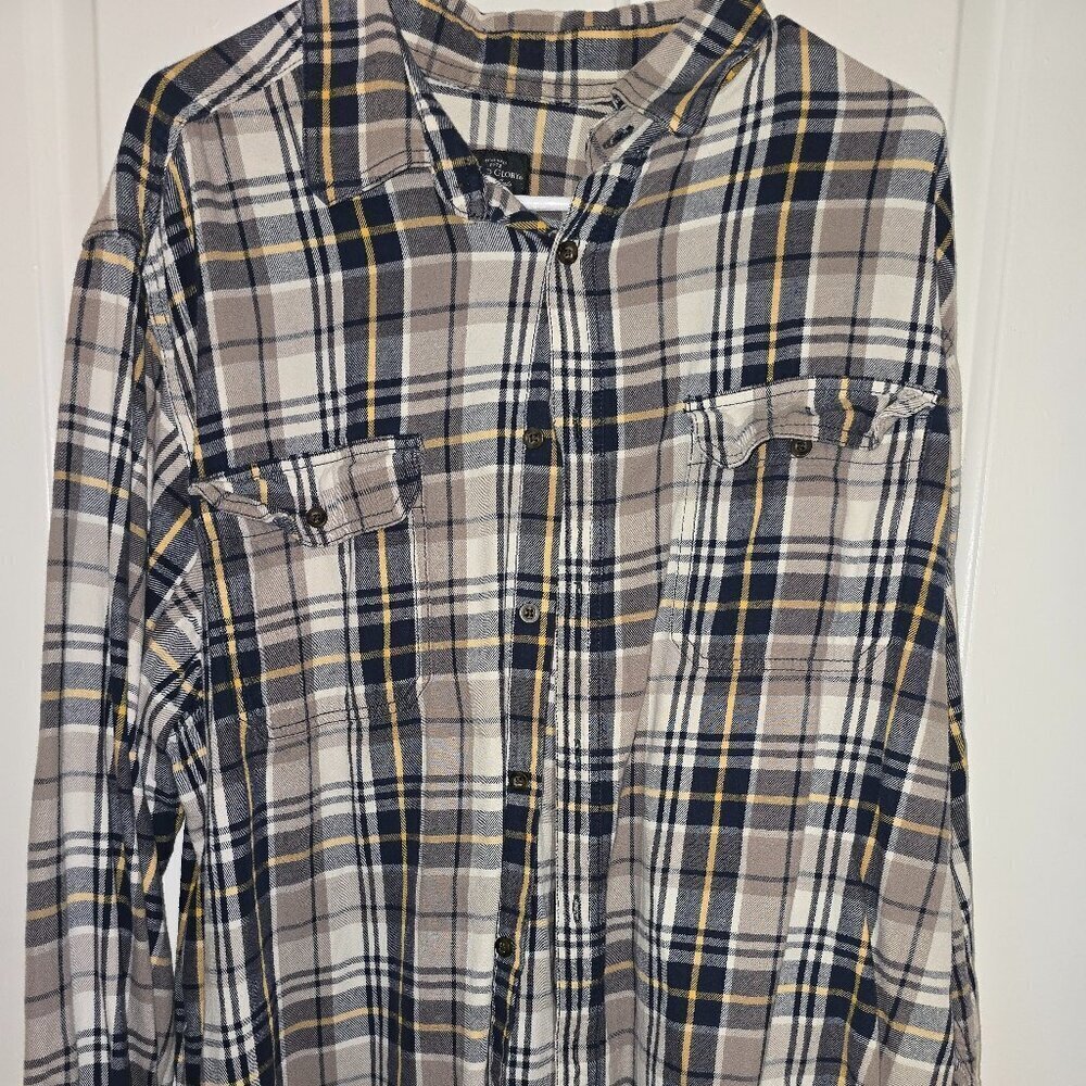 Men Faded Glory Button Shirt 2XL